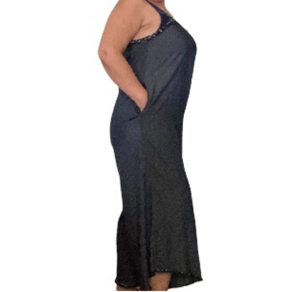 Romper Jumpsuit Chambray Denim Wide Leg Lightweight Cami  Culottes Womens Small - Picture 4 of 16